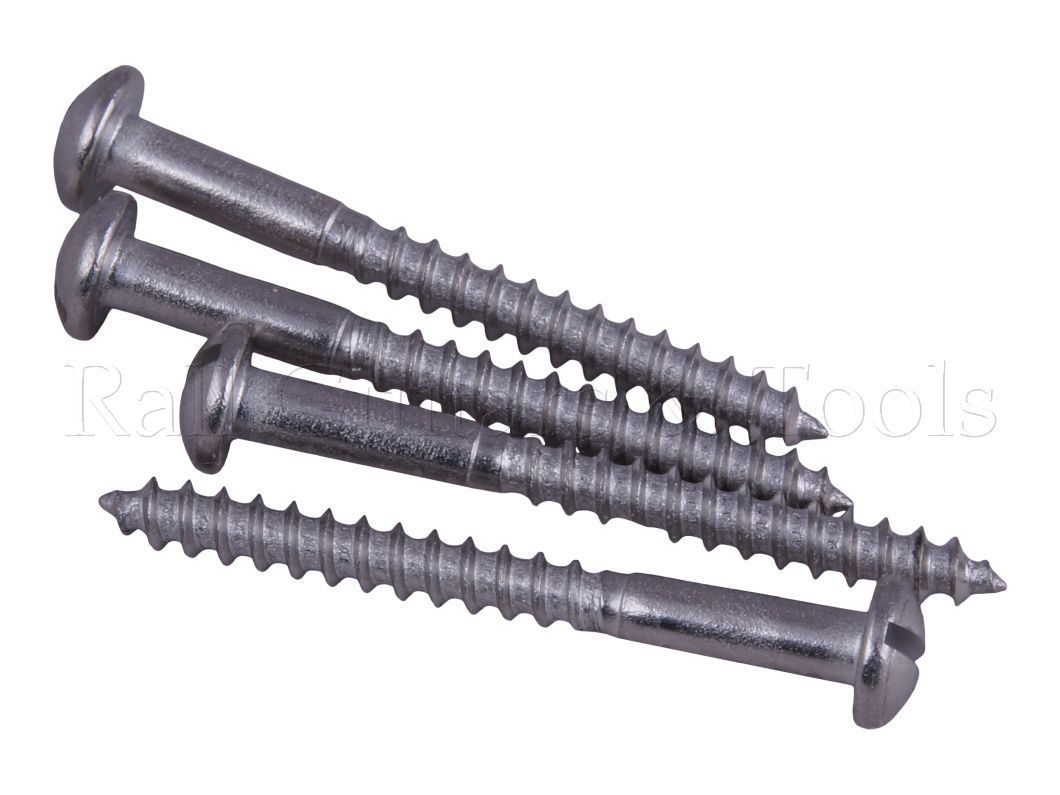 Rundkopf Schraube SL 2,5 x 25mm Edelstahl 4x Rundkopf Schraube SL 2,5 x 25mm Edelstahl 4x