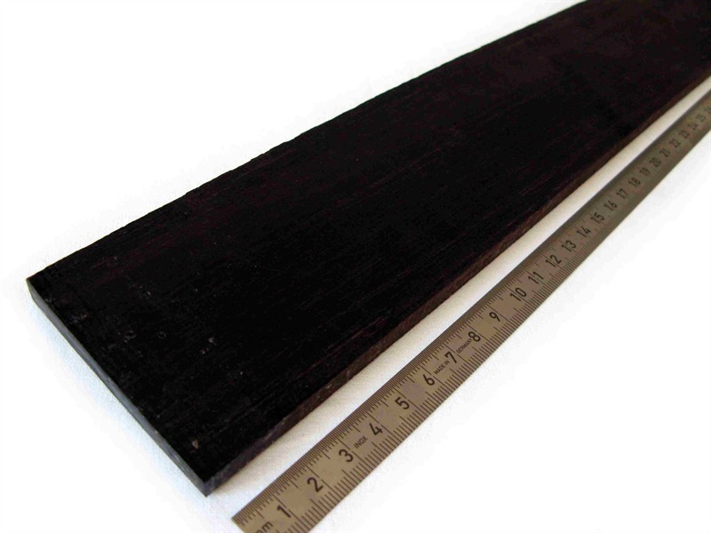 Griffbrett Ebenholz schwarz A, 4-saiter Bass