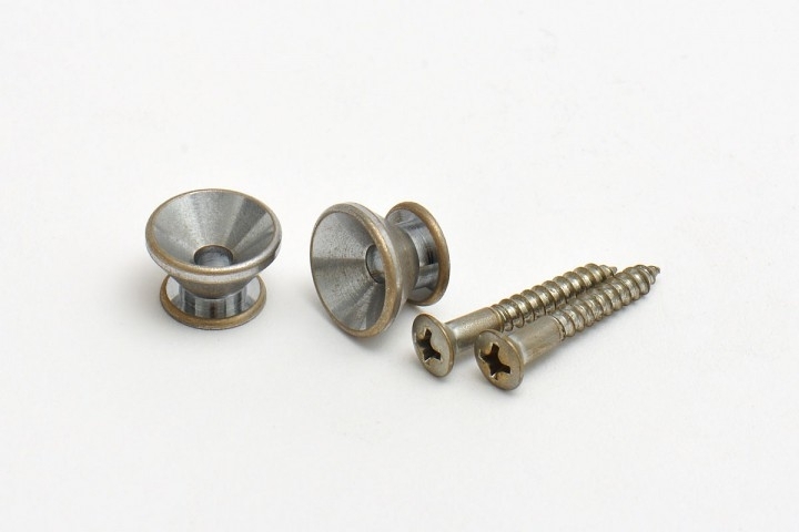 Gurtknöpfe 'Relic Series' F-style Aged Chrom-Gotoh Gurtknöpfe 'Relic Series' F-style Aged Chrom-Gotoh