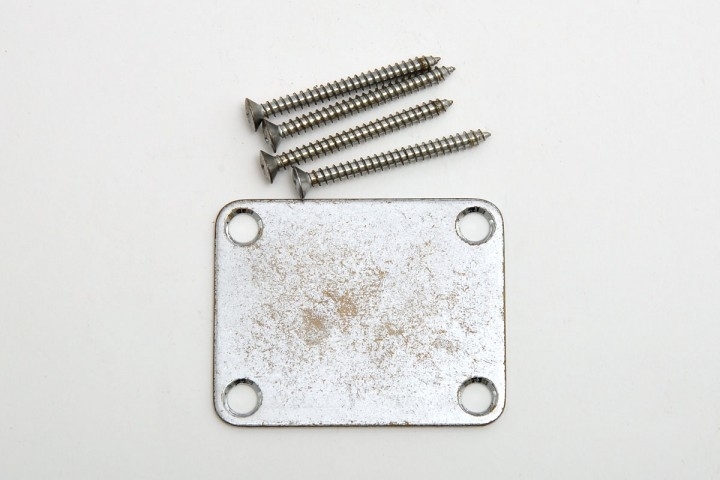 Gotoh NBS-3 Relic Hals Befestigungs Platte Aged Ch Gotoh NBS-3 Relic Hals Befestigungs Platte Aged Ch