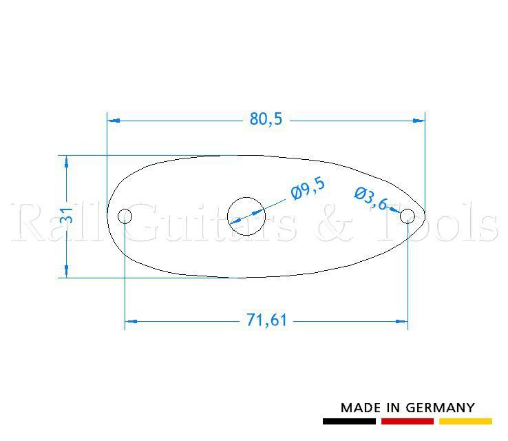 Buchsenblech St-style nickel - flach