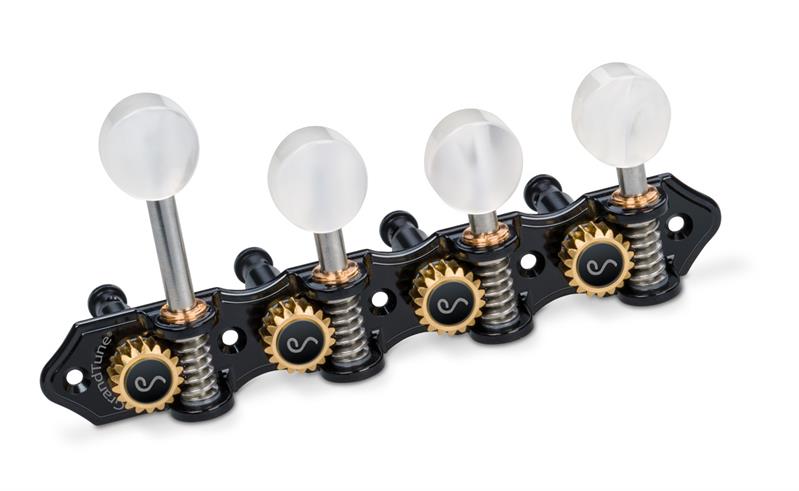 Schaller GT Mandolinen Mechanik F-Style Schwarz Perloid