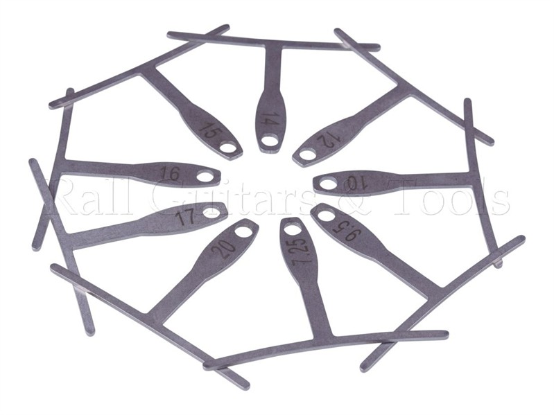 Unter-der-Saite Wölbunsschablonen Set 9-teilig Git Unter-der-Saite Wölbunsschablonen Set 9-teilig Git