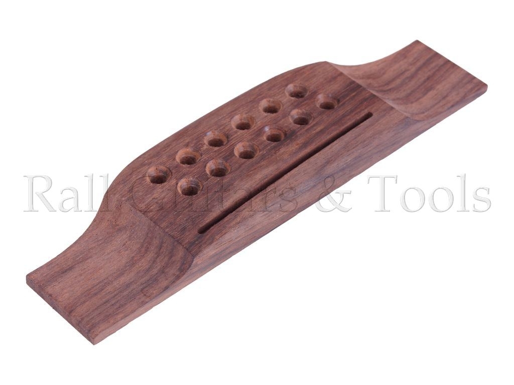 M-Style Gitarrenbrücke Palisander - 12-saitig, vintage M-Style Gitarrenbrücke Palisander - 12-saitig, vintage