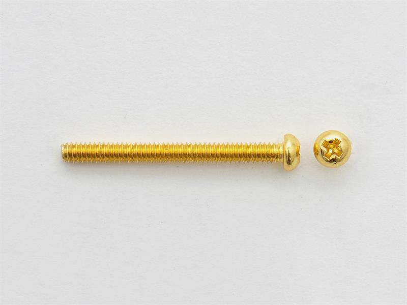 Tonabnehmer Montageschraube HB US Gold 1x Tonabnehmer Montageschraube HB US Gold 1x