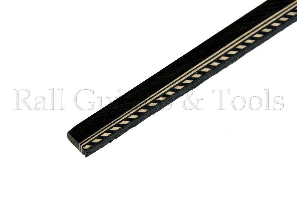 Randeinlage Ebenholz Herringbone 7 x 2,5 x 820