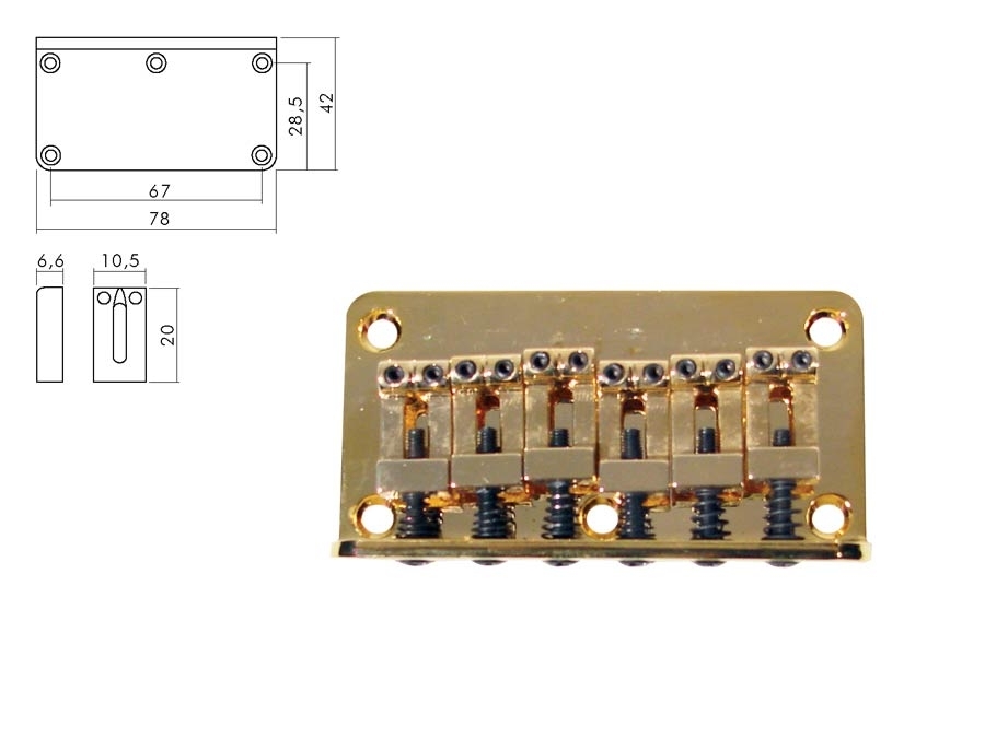 Boston B-1506-G Brücke fest, S-style gold