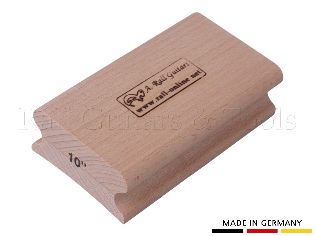 R=10" Schleifklotz aus Hartholz; 125mm R=10" Schleifklotz aus Hartholz; 125mm