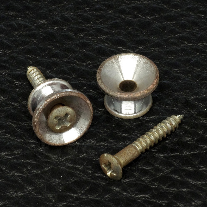 Gurtknöpfe 'Relic Series' F-style Aged Chrom-Gotoh