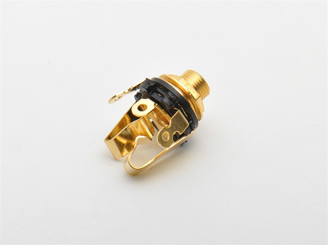 J0027G Deluxe Stereo-Buchse 6,3mm gold