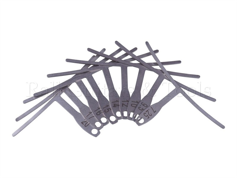 Unter-der-Saite Wölbunsschablonen Set 9-tlg Bass Unter-der-Saite Wölbunsschablonen Set 9-tlg Bass