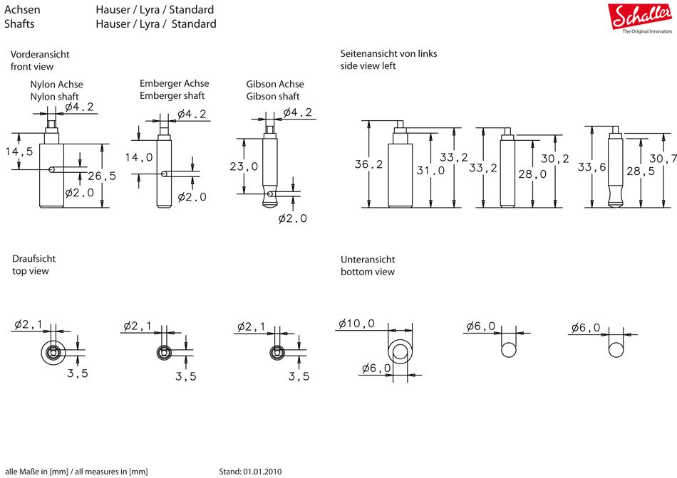 Schaller Mechanik Hauser - Emberger,Ebenholz, Ni