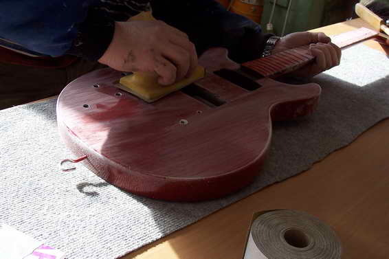 Lackierung Faded Cherry (Gibson LP Lefthand)