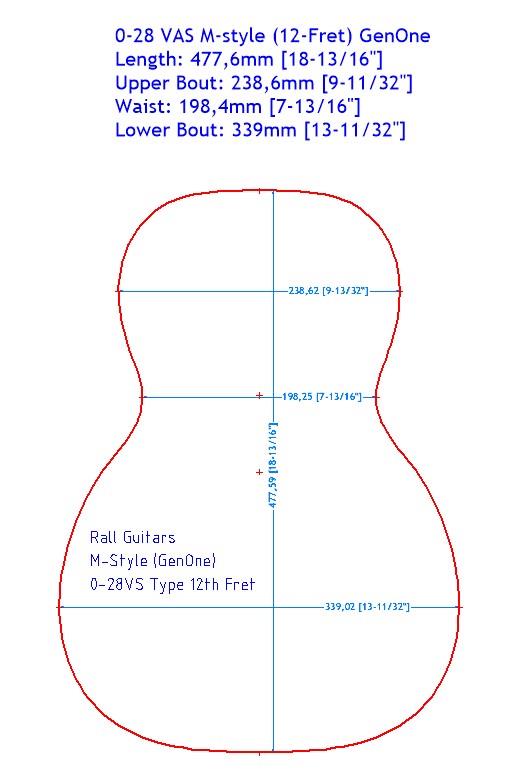 Biegeform 6" - Bausatz 0-28VS 12-Fret M-style GLS Biegeform 6" - Bausatz 0-28VS 12-Fret M-style GLS