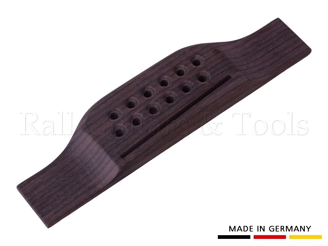 M-Style Gitarrenbrücke Palisander - 12-saitig, modern