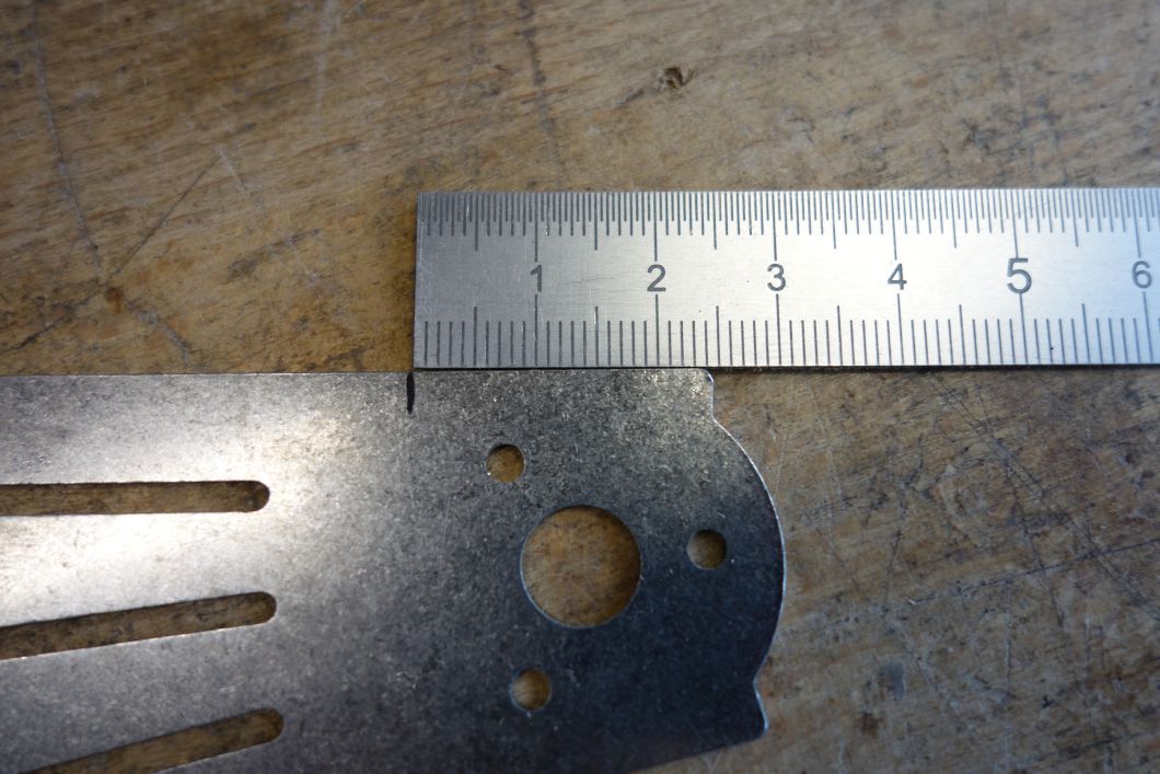 Cigarbox Saitenhalter Biegelinie anzeichnen