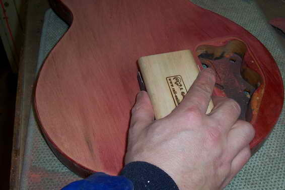 Lackierung Faded Cherry (Gibson LP Lefthand)