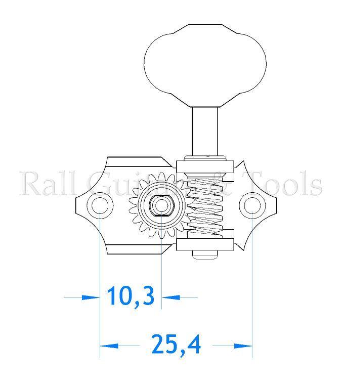 Schaller Mechaniken GrandTune Chrom Emberger Achse Schaller Mechaniken GrandTune Chrom Emberger Achse