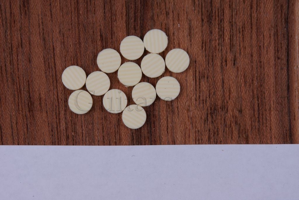 12'er Satz Augen 6,35mm, Elfenbein Imitat Straight 12'er Satz Augen 6,35mm, Elfenbein Imitat Straight