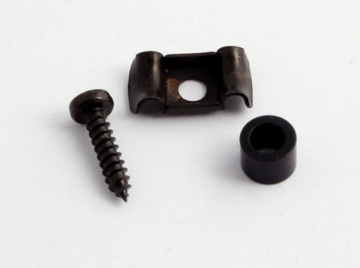 Saiten-Niederhalter Butterfly Schwarz, Metal 4 Saiten-Niederhalter Butterfly Schwarz, Metal 4