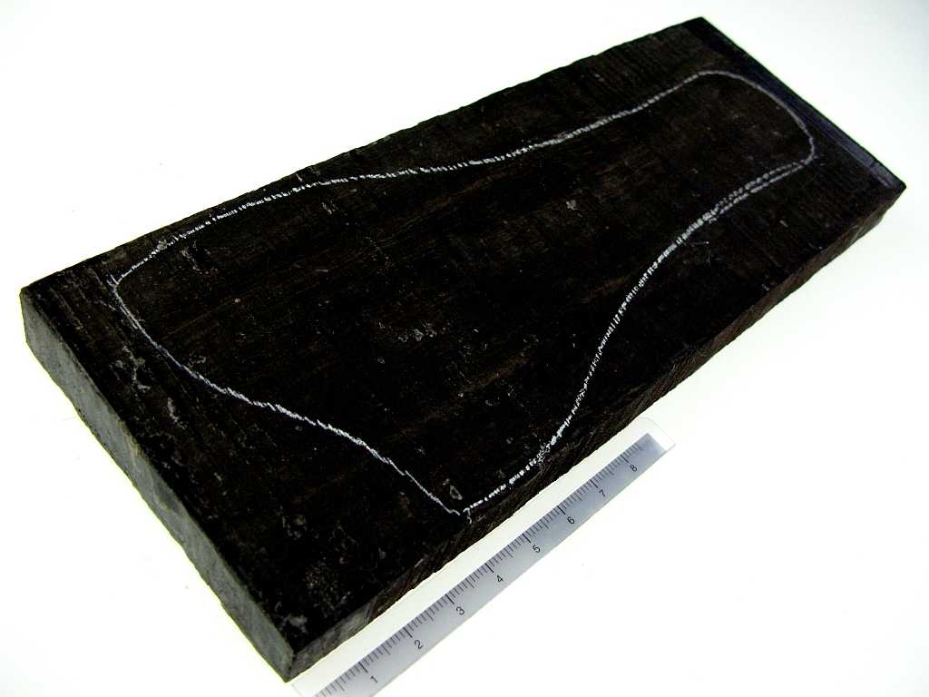 Ebenholz Stegrohling 200x80x15 Benedetto Größe