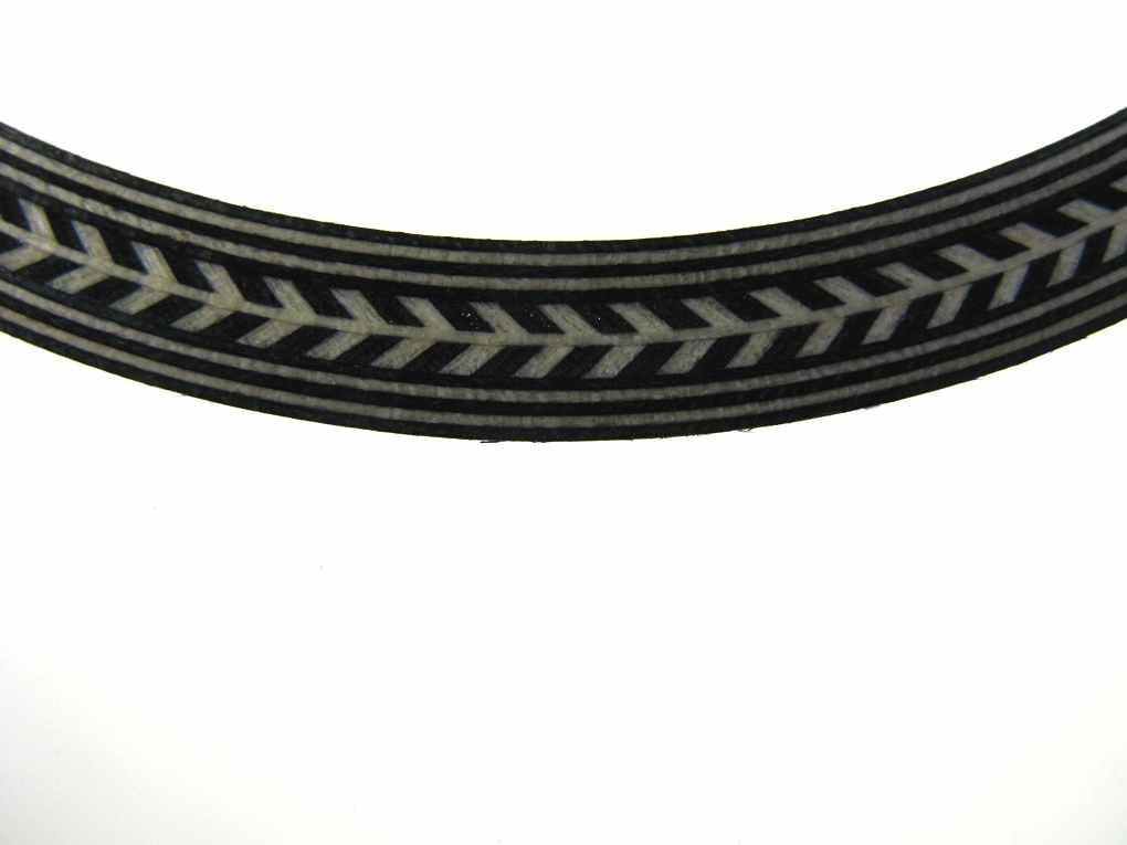 Rosette s/w Herringbone breit Innen.Ø=110 b=8 Rosette s/w Herringbone breit Innen.Ø=110 b=8