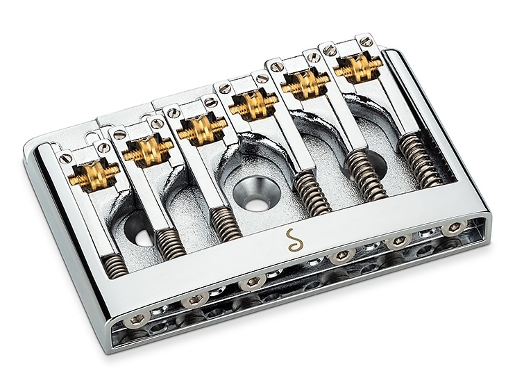 Schaller 3D-6 Gitarren Brücke Chrom Schaller 3D-6 Gitarren Brücke Chrom