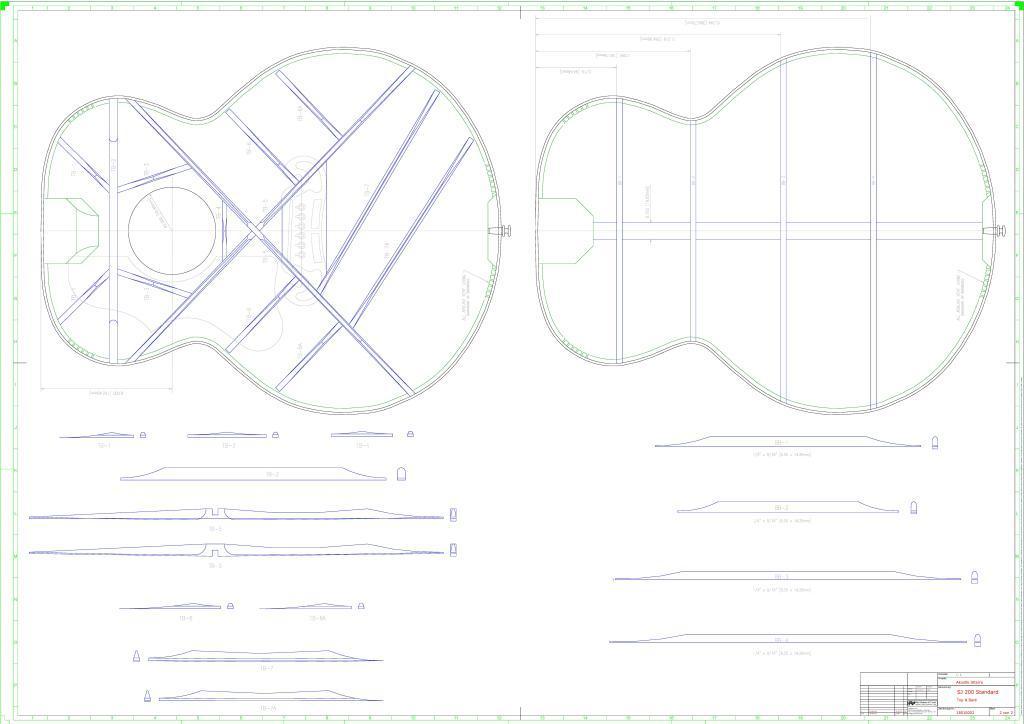 Gitarrenbauplan SJ 200 Standard Gitarrenbauplan SJ 200 Standard