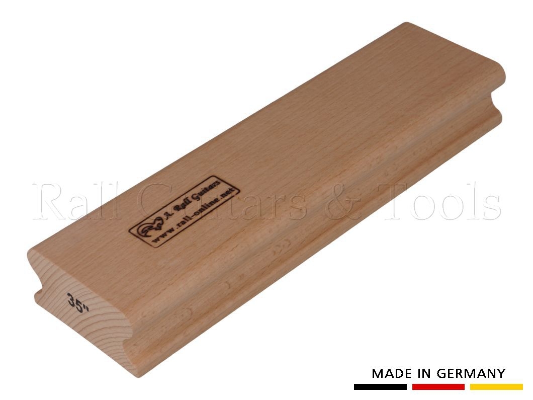 R=35" Schleifklotz aus Hartholz 250mm