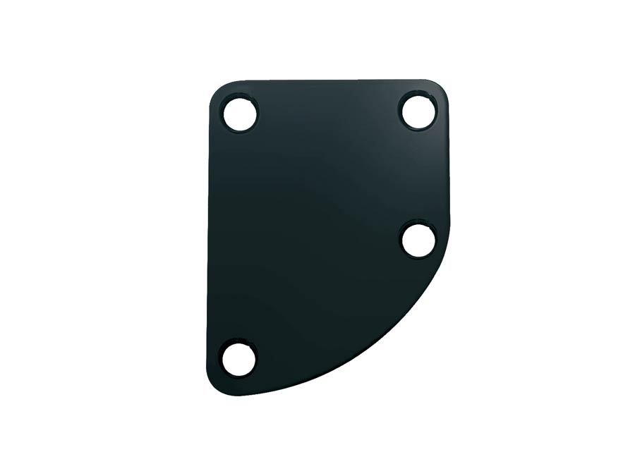 Hals Befestigungs Platte Abgerundet Schwarz Hals Befestigungs Platte Abgerundet Schwarz
