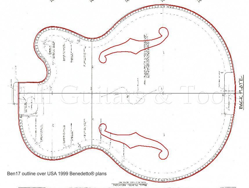 Gitarrenbauplan Jazz Gitarre Ben 17 Gitarrenbauplan Jazz Gitarre Ben 17