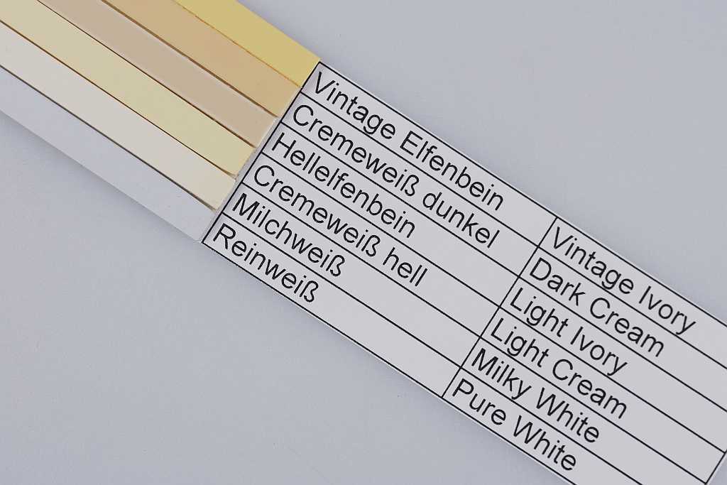 Randeinlage ABS, milchweiß 6x0,5x1560mm Randeinlage ABS, milchweiß 6x0,5x1560mm