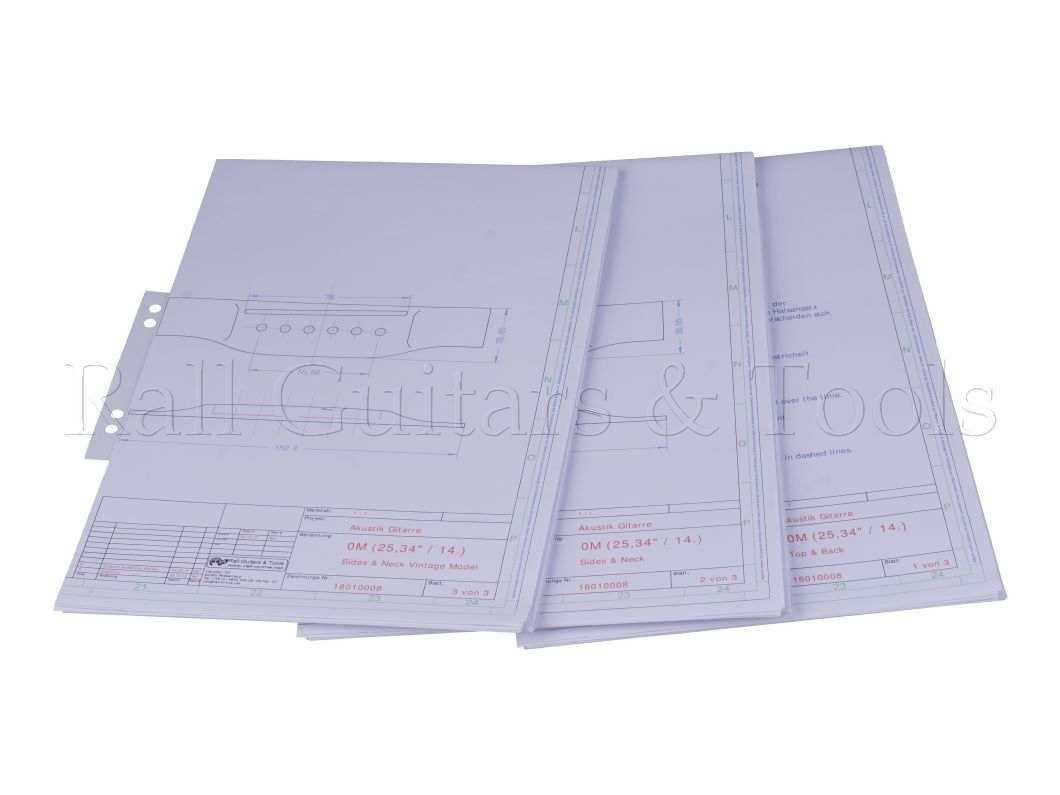 Gitarrenbauplan 0M-14 (25,34)