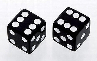 AP Potiknopf Würfel Schwarz 2er Set