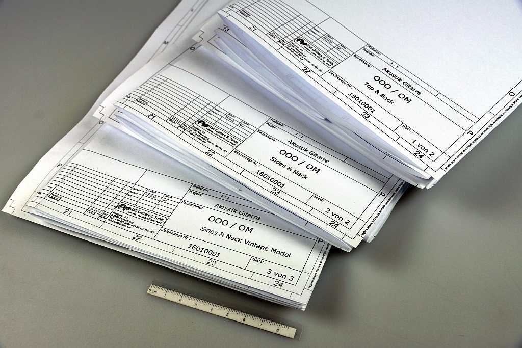 Gitarrenbauplan 000-14 (24,9")