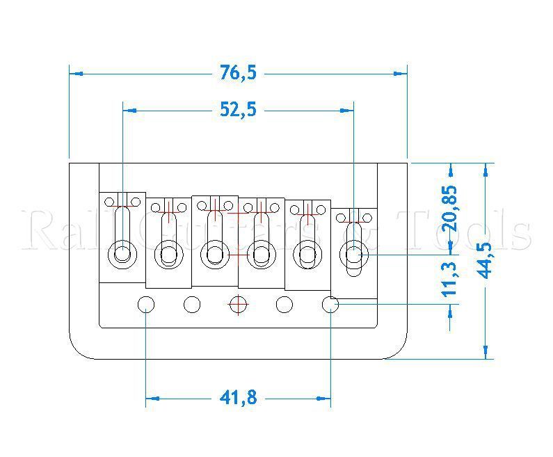 Kluson HWPRG Brücke fest, S-style gold Kluson HWPRG Brücke fest, S-style gold