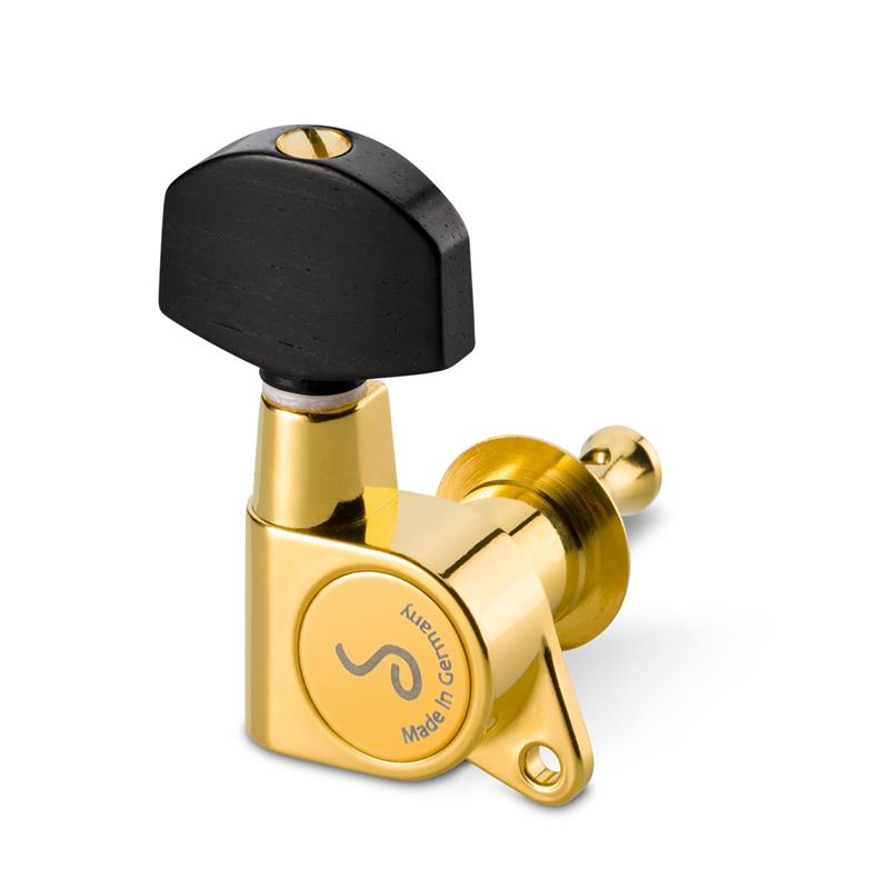 Schaller Mechanik M6 135 3L/3R Gold V-Tec® Ebenholz