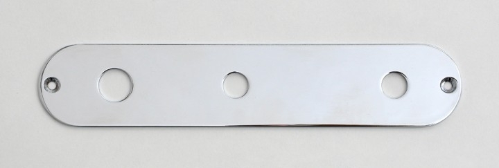 T-Style Kontrollplatte Chrom, Toggle Switch, 10mm