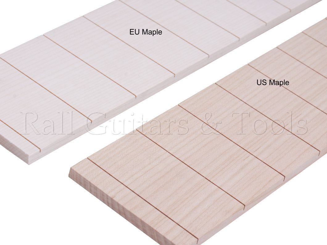 Griffbrett 25,5" Ahorn US Flader Geschlitzt 22B ST-style Griffbrett 25,5" Ahorn US Flader Geschlitzt 22B ST-style