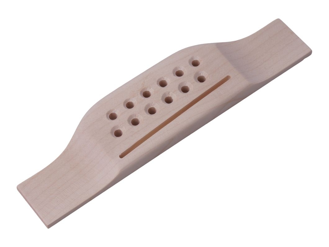 M-Style Gitarrenbrücke Ahorn - 12-saitig modern