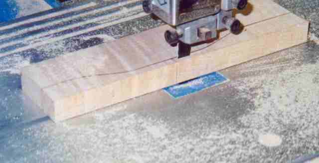 Zurechtschneiden des Rohlings