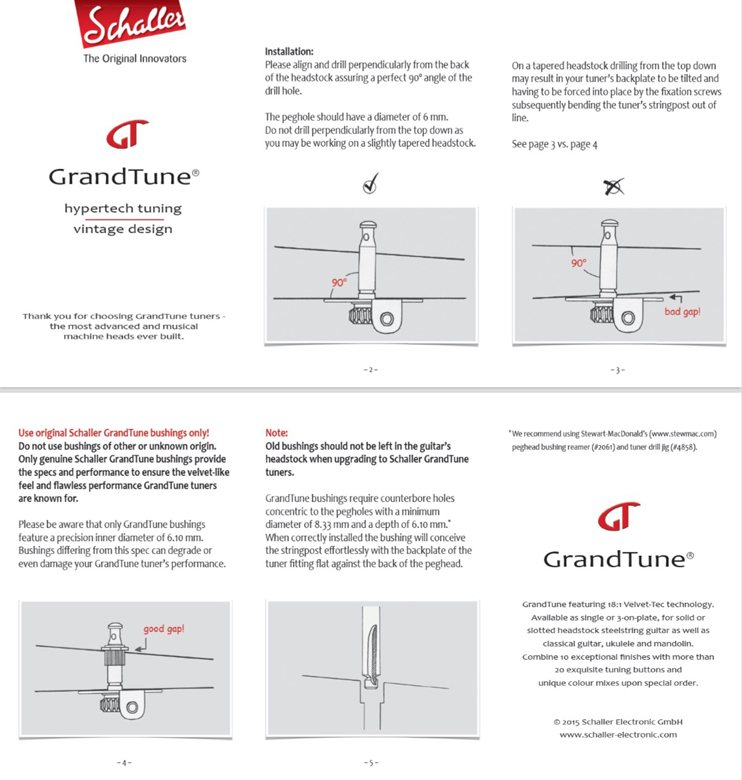Schaller Mechaniken GrandTune Ukulele Nickel/Galal Schaller Mechaniken GrandTune Ukulele Nickel/Galal