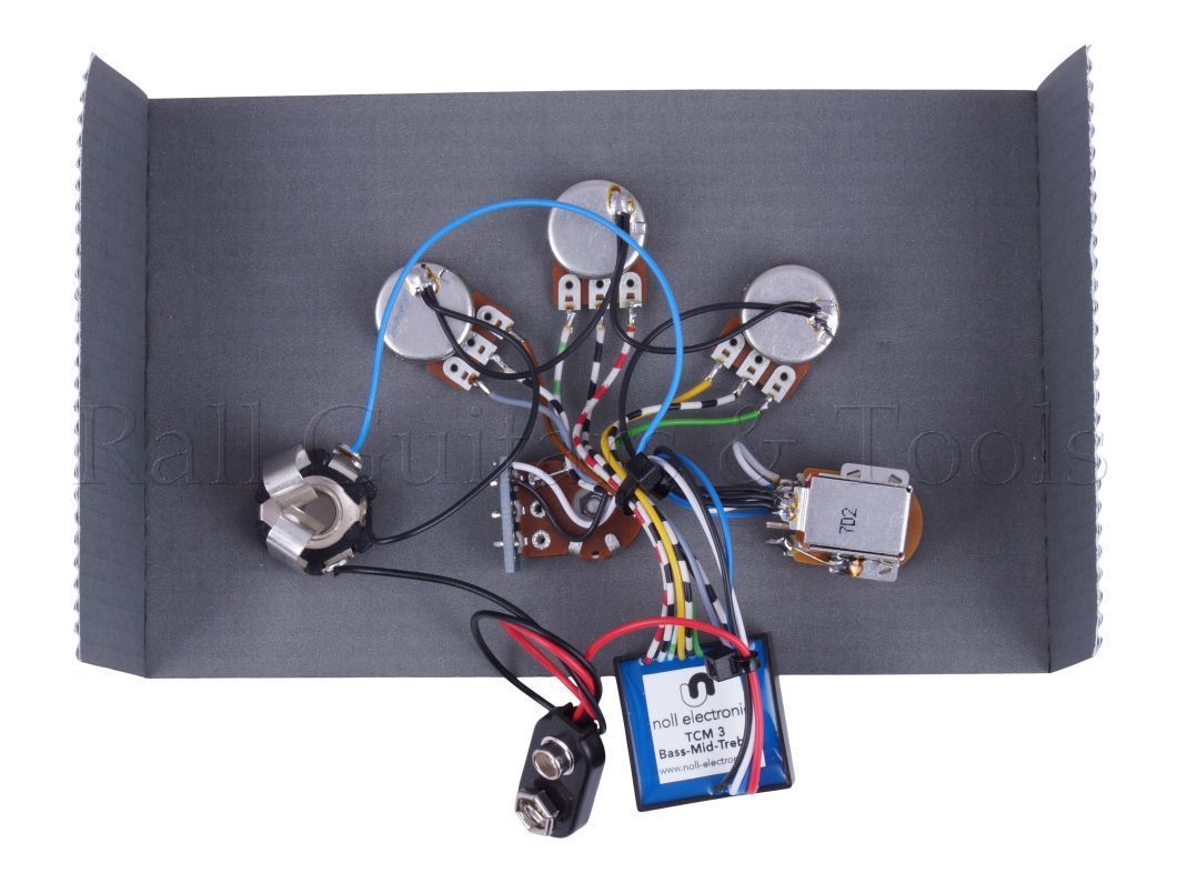 Noll TCM3 3-band Bass Elektronik mit Volumen+Bal