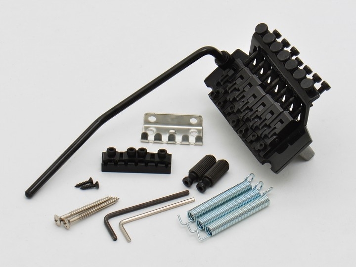 Göldo TF47B Floyd Rose Liz. Tremolo Schwarz 7-str Göldo TF47B Floyd Rose Liz. Tremolo Schwarz 7-str