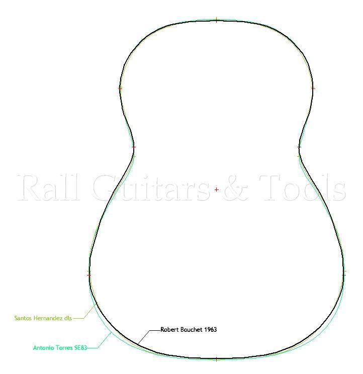 Gitarrenbau Form - R. Bouchet 1963