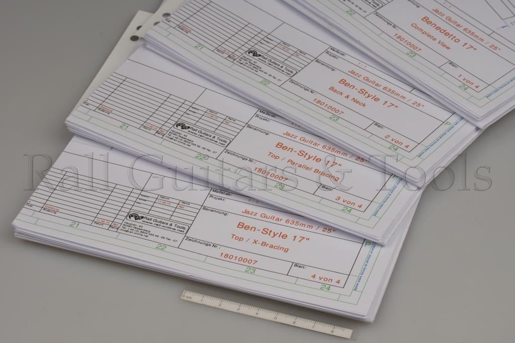Gitarrenbauplan Jazz Gitarre Ben 17 Gitarrenbauplan Jazz Gitarre Ben 17