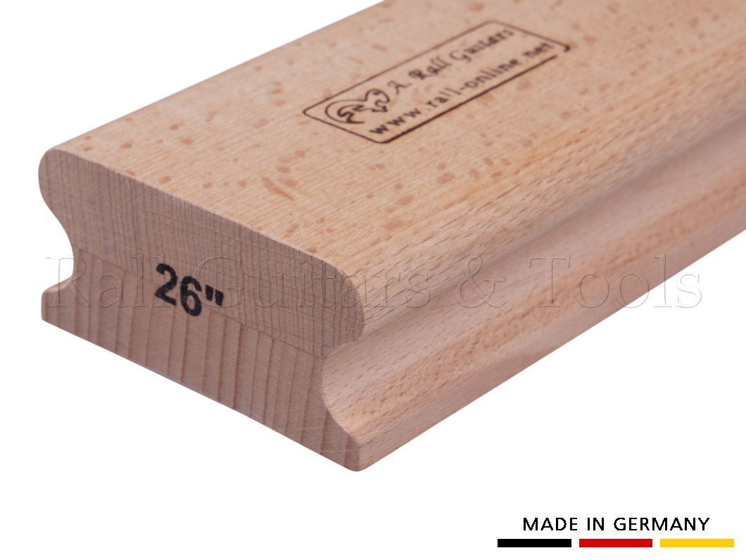R=26" Schleifklotz aus Hartholz; 250mm