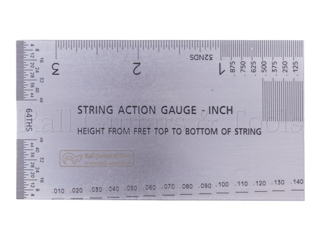 Saitenhöhen Lineal - Inch Version Saitenhöhen Lineal - Inch Version