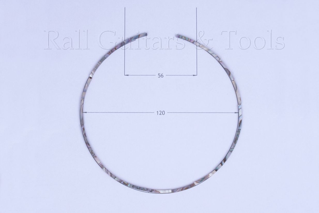 Einlage Schalloch Abalone 120mm x 2,0mm