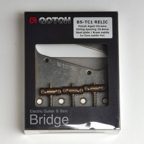 Gotoh BS-TC1 RELIC T-Style Brücke Aged Chrom